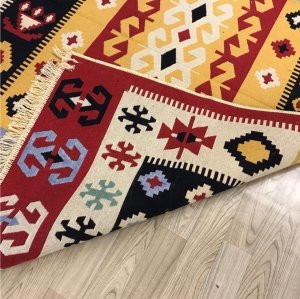 Efes Çift Taraflı Renkli Kilim 06