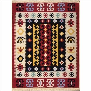 Efes Çift Taraflı Renkli Kilim 06