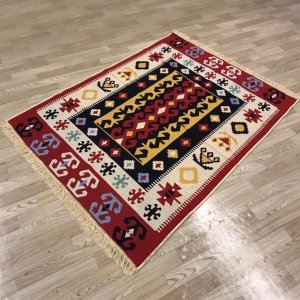 Efes Çift Taraflı Renkli Kilim 06 120 X 180