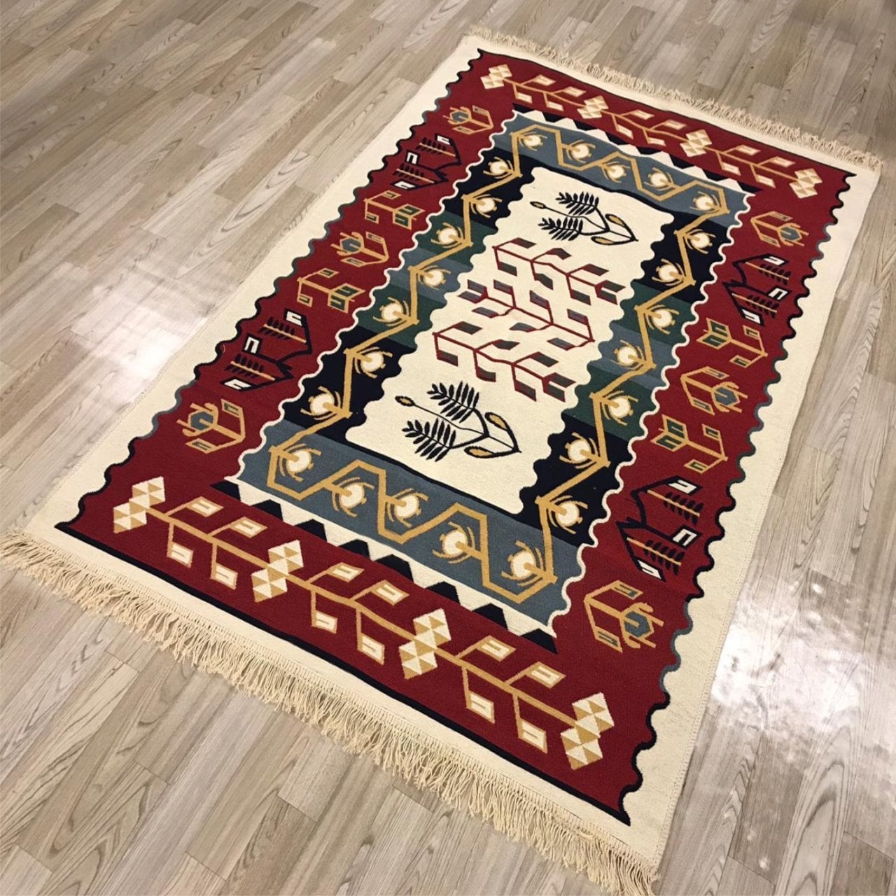 Efes Çift Taraflı Renkli Kilim 07