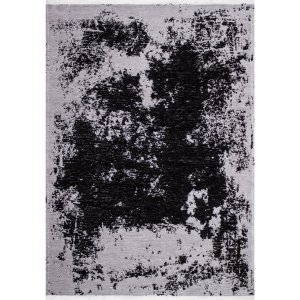 Cotton Koleksiyonu Çift Taraflı Kilim Siyah- Gri 8501