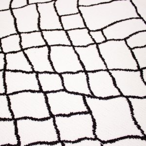 Cotton Koleksiyonu Çift Taraflı Kilim Siyah-Beyaz 8505