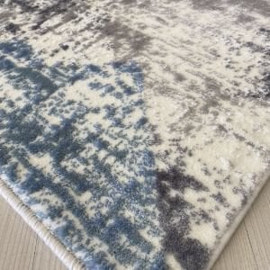 Nefes Koleksiyonu 5102 Kesme Yolluk Gri-Mavi Makine Halısı