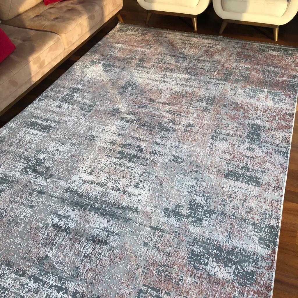 İmaj 1812 Pembe Makinede Yıkanabilir İnce Makine Halısı