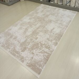 Asude Koleksiyonu 9331 Krem Bej Makine Halısı