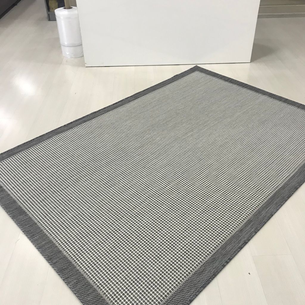 Jüt Sisal Gri Makine Halısı 9213