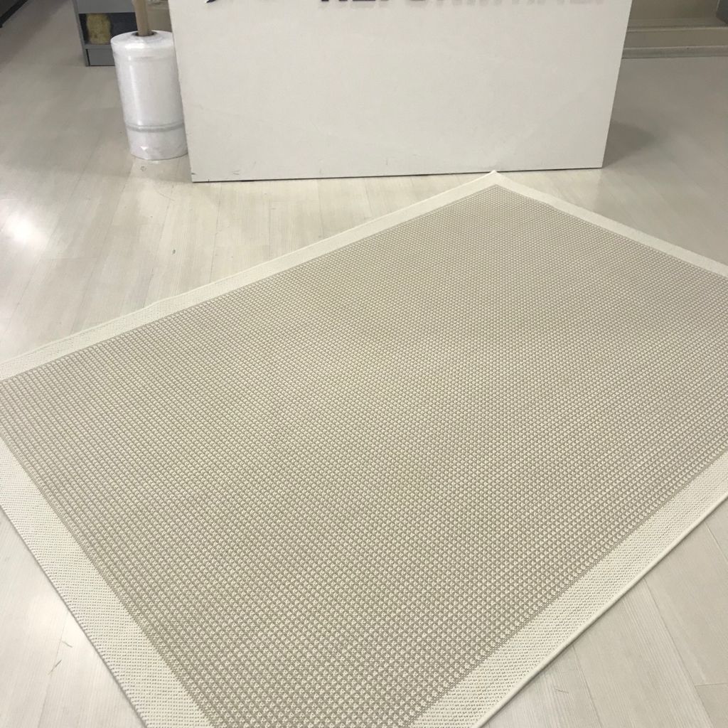 Jüt Sisal Beyaz Krem Makine Halısı 9427