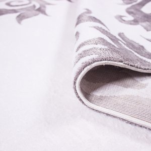 Larisa Koleksiyonu  Yün ve Bambu 705 Optik Grey Özel Tezgah Halısı