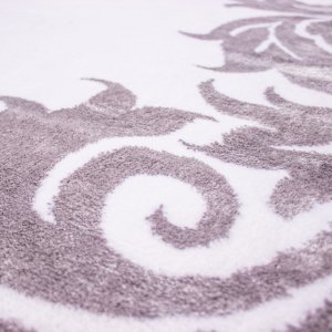 Larisa Koleksiyonu  Yün ve Bambu 705 Optik Grey Özel Tezgah Halısı