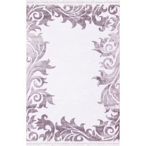 Larisa Koleksiyonu  Yün ve Bambu 705 Optik Grey Özel Tezgah Halısı