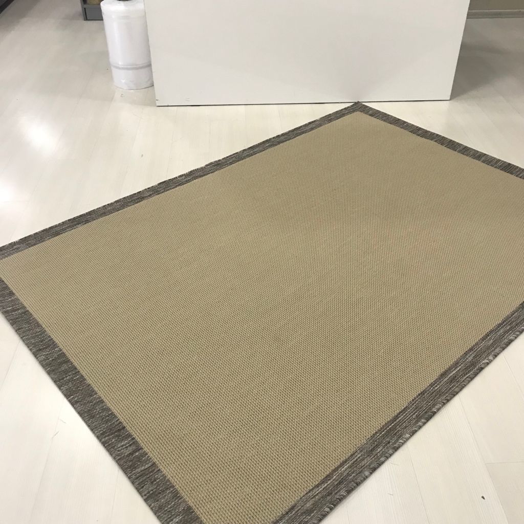 Jüt Sisal Bej Kahve Makine Halısı 9709