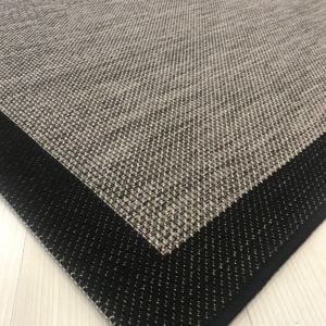Jüt Sisal Vizon Siyah Makine Halısı 9715