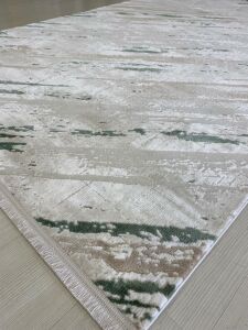 Perla Koleksiyonu 0003Y Gri-Yeşil Halı