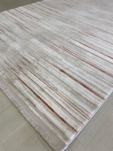 Perla Koleksiyonu 0002K Gri-Turuncu Halı