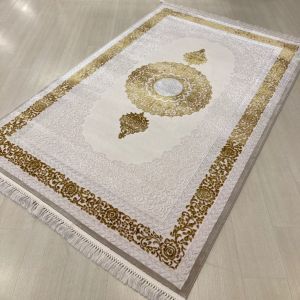 Dore Koleksiyonu Sarı Makine Halısı