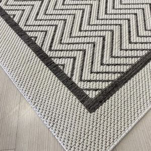 Jüt Sisal Gri Beyaz Makine Halısı 9718