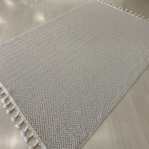 Nepal Sisal Beyaz Kesme Halı 6043