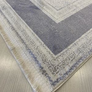 Zirve Koleksiyonu 1317 Krem Gri Makine Halısı