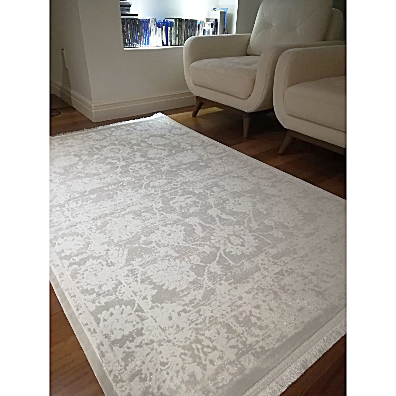İpek Koleksiyonu 2604 Beyaz Halı 120 X 180