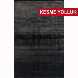 Avangard Kişiye Özel Kesme Yolluk 1102 Gri-Siyah Halı