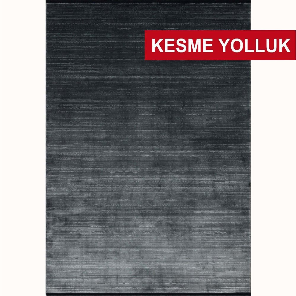 Avangard Kişiye Özel Kesme Yolluk 1103 Gri-Siyah Halı