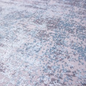 İmaj Kesme Yolluk 1801 Gri/Mavi Makinede Yıkanabilir İnce Makine Halısı