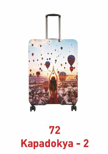 (My#72 Kapadokya 2) VALİZ İÇİN KILIF