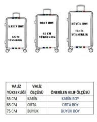 (My#123 Bride 2) VALİZLER İÇİN KILIF SETİ (KABİN ORTA VE BÜYÜK)