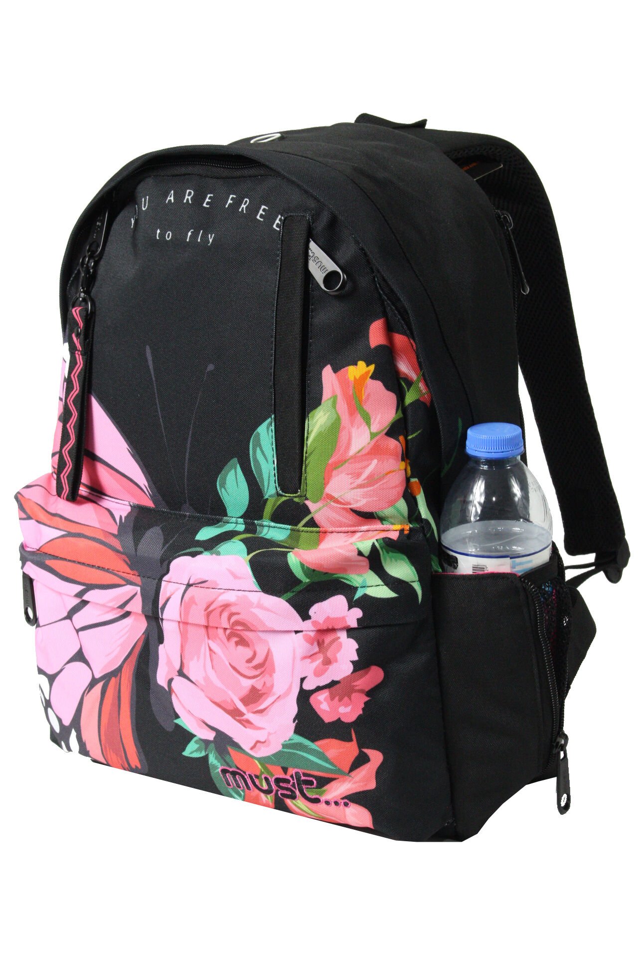 MUST 585056 Butterfly İlkokul Sırt Çantası-Siyah