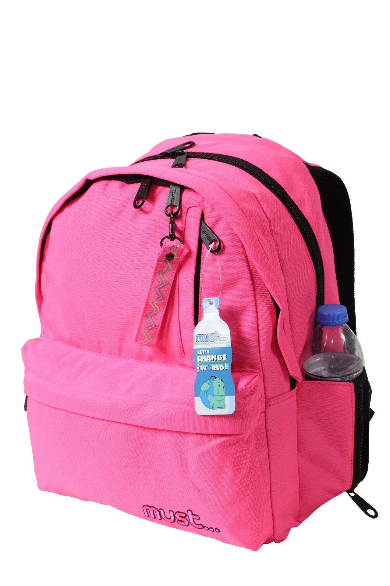 MUST 584600 Pink-- Çift Cepli İlkokul Sırt Çantası-Pembe