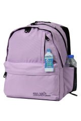 MUST 584181 Light Purple Çift Cepli İlkokul Sırt Çantası-Lila