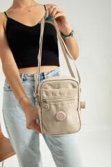 M 227 Mega Bag Krinkıl Kumaş Unisex Küçük Omuz Çantası, Telefonluk