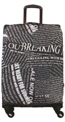 (My#04 Gazete) VALİZLER İÇİN KILIF SETİ (KABİN ORTA VE BÜYÜK)