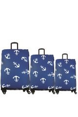 (My#10 Çapa) VALİZLER İÇİN KILIF SETİ (KABİN ORTA VE BÜYÜK)