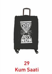 (My#29 Kum Saati) VALİZLER İÇİN KILIF SETİ (KABİN ORTA VE BÜYÜK)