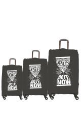 (My#29 Kum Saati) VALİZLER İÇİN KILIF SETİ (KABİN ORTA VE BÜYÜK)