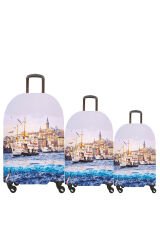 (My#33 Eminönü) VALİZLER İÇİN KILIF SETİ (KABİN ORTA VE BÜYÜK)