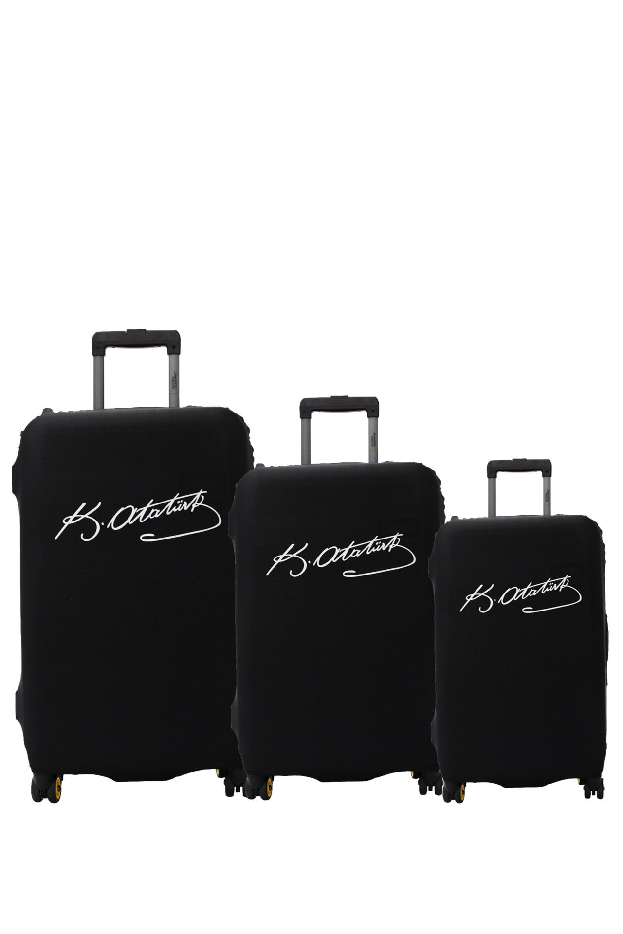 My 60 K.Atatürk VALİZ KILIFI / BAVUL KORUYUCU ÖRTÜSÜ Büyük, Orta, Kabin Boy Set