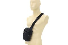 M 1019 Mega Bag Unisex Göğüs Çapraz Çanta, Portföy Çanta Siyah
