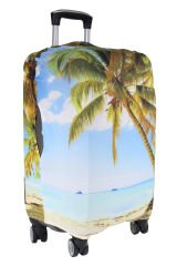 (My#93 Palmiye) VALİZLER İÇİN KILIF SETİ (KABİN ORTA VE BÜYÜK)