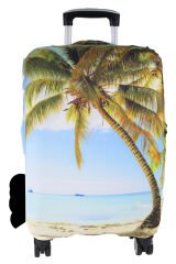 (My#93 Palmiye) VALİZLER İÇİN KILIF SETİ (KABİN ORTA VE BÜYÜK)