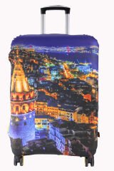 (My#56 Galata Kuş Bakışı) VALİZ İÇİN KILIF