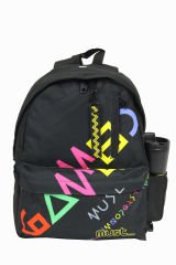 MUST 585059 Gamer Çift Cepli İlkokul Sırt Çantası-Siyah