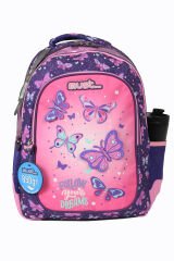 MUST 584978 Follow Your Dreams Çift Cepli İlkokul Sırt Çantası-Pembe