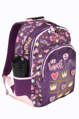 MUST 585009 Love Wins Çift Cepli İlkokul Sırt Çantası-Mor