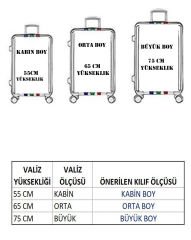 (My#114 Kamuflaj) VALİZLER İÇİN KILIF SETİ (KABİN ORTA VE BÜYÜK)