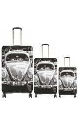 (My#69 Gri Vosvos) VALİZLER İÇİN KILIF SETİ (KABİN ORTA VE BÜYÜK)