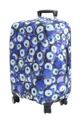 (My#41 Nazar Boncuk) VALİZLER İÇİN KILIF SETİ (KABİN ORTA VE BÜYÜK)