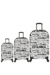 (My#79 İstanbul) VALİZLER İÇİN KILIF SETİ (KABİN ORTA VE BÜYÜK)