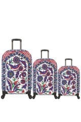My 58 Çini VALİZ KILIFI / BAVUL KORUYUCU ÖRTÜSÜ Büyük, Orta, Kabin Boy Set